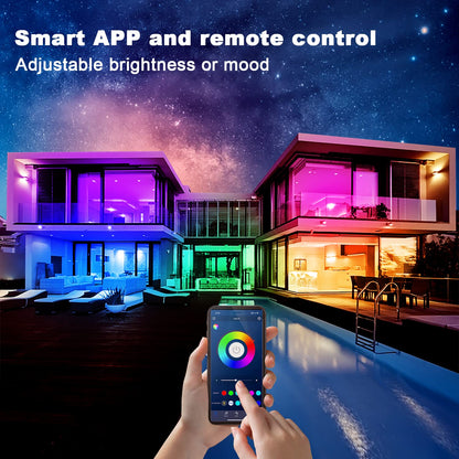 dalattin Led Lights for Bedroom 200ft, Smart Led Strip Lights with App Control Remote, RGB LED Light Strips, 24V Led Strip Lights for Room Decoration Party, Festival Decor(2 Rolls of 100ft)
