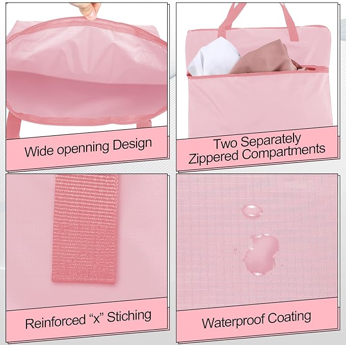 2 Pcs Travel Laundry Bags Waterproof