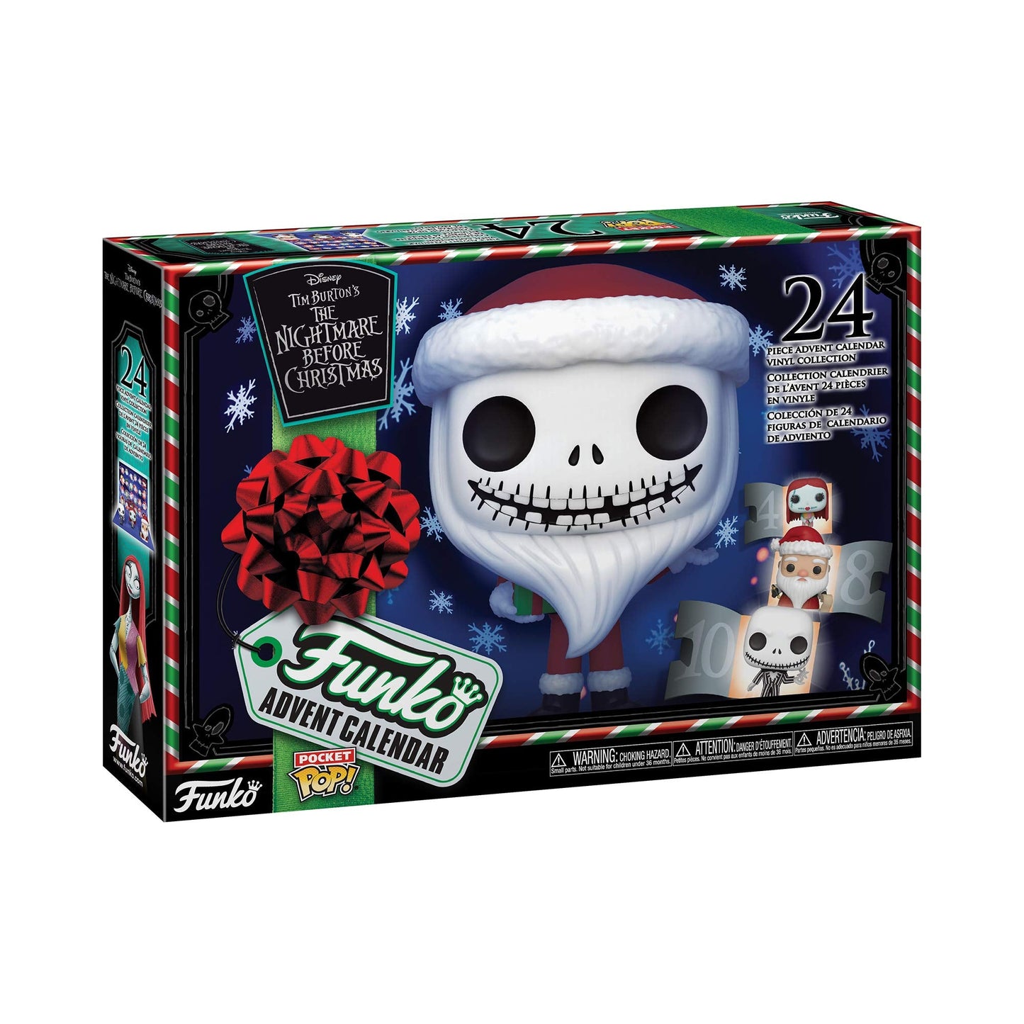 Funko Advent Calendar: the Nightmare Before Christmas - Jack Skellington - (the Nightmare Before Christmas) - Disney: the Nightmare Before Christmas - 24 Days Of Surprise - Mystery Box - Gift Idea