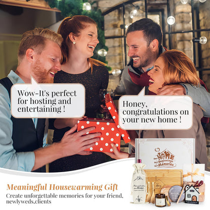 House Warming Gifts New Home, 11 Pcs Housewarming Gift Ideas Basket, Closing Gifts for Home Buyer, Couple, Women, New Apartment Homeowners