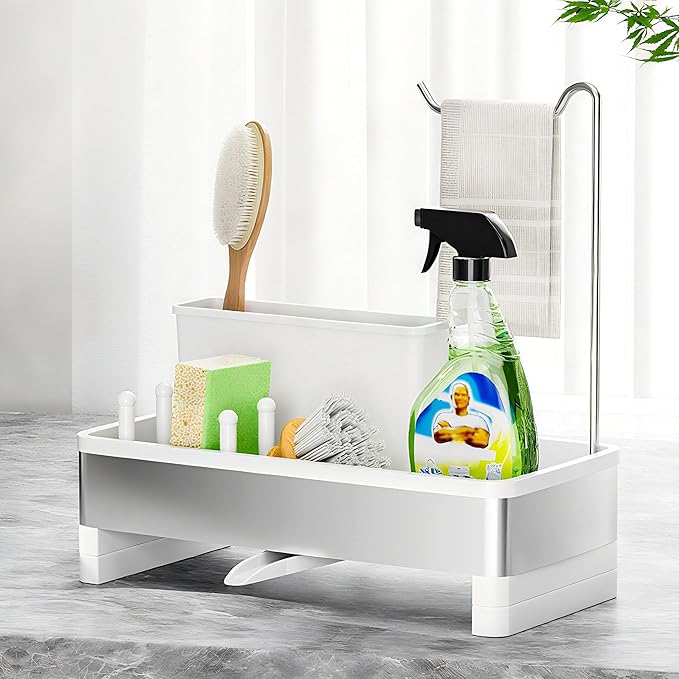 Ewaiira Stainless Steel Sink Caddy, Sponge Holder