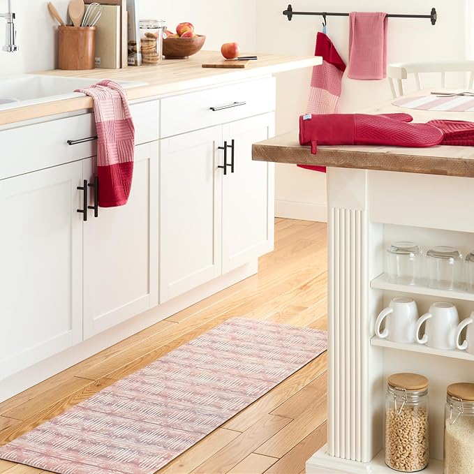 Town & Country Basics Basketweave Antimicrobial Terrycloth Kitchen Towel 4-Pack