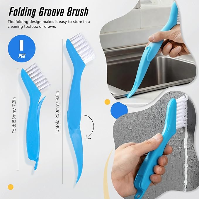 15Pcs Crevice Cleaning Brush Groove Gap Hard Bristle Cleaning Tool Small Clean