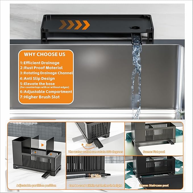 Rustproof Kitchen Sink Organizer