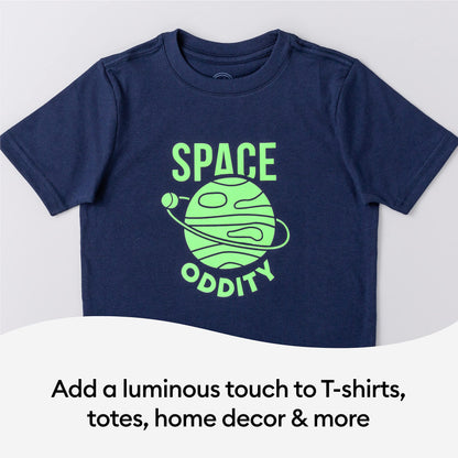 Cricut Everyday Iron On - Glow in The Dark, 2ft Roll (12'x24') - HTV Heat Transfer Vinyl for Shirts, Apparel, Hats & More - Compatible with Maker & Explore Machines