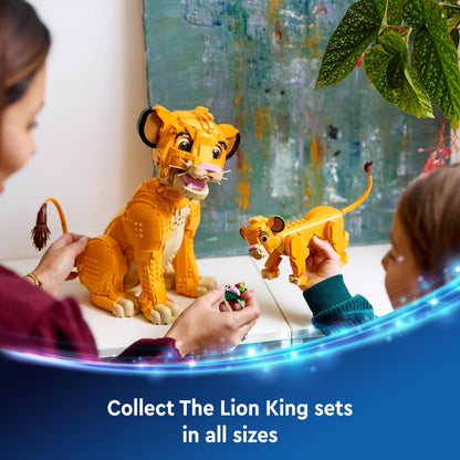 LEGO ǀ Disney Simba the Lion King Cub Building Toy for 6 Plus Year Old Girls & Boys, Construction Figure Playset, 1994 Movie Memorabilia Set, 30th Idea for Kids 43243