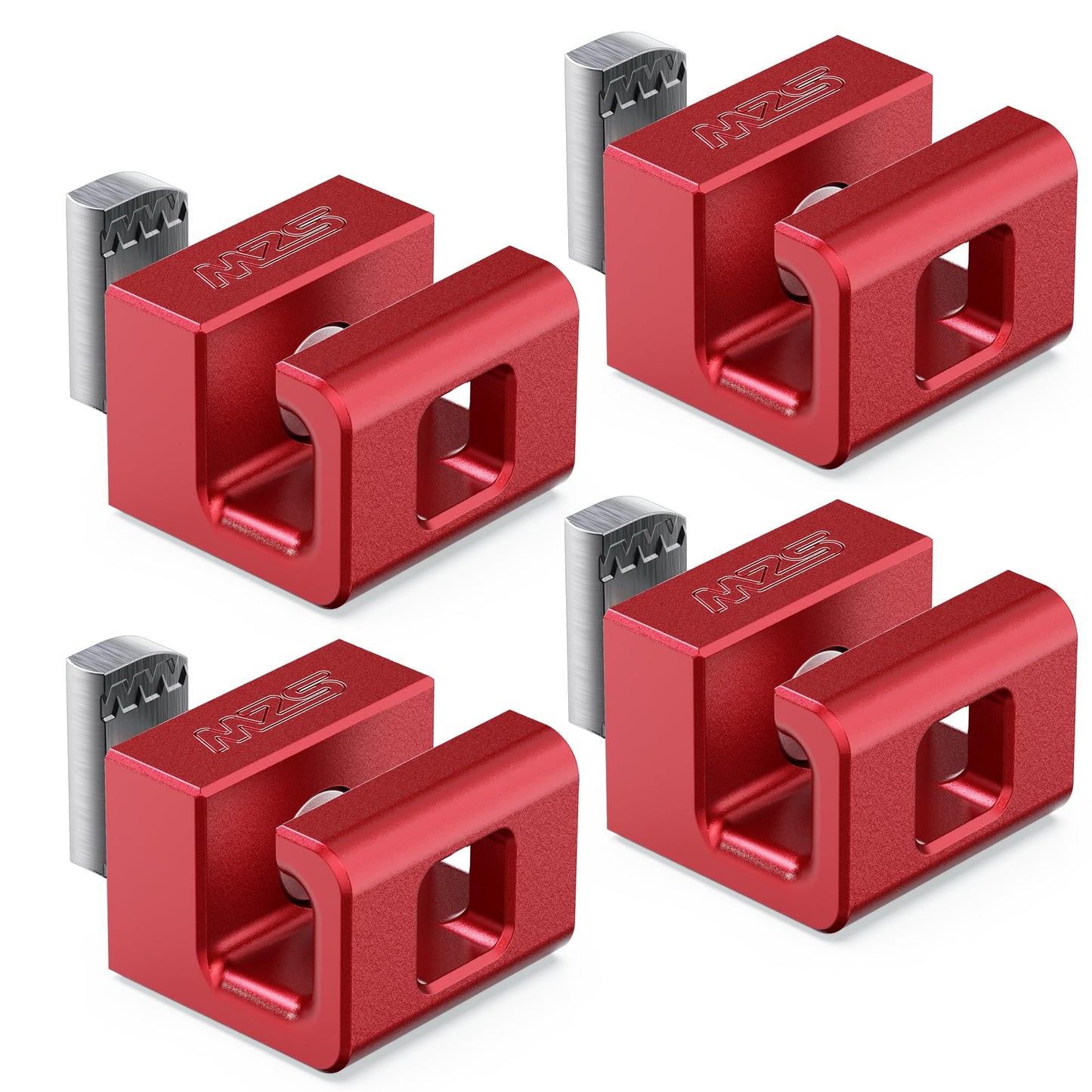 MZS Leveling Kit 2" Front Lift Strut Spacers + Tie Down Anchors, Bed Rail Cleats Bolts Nuts (Red, 4pcs) Compatible with 2004-2024 Titan