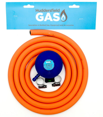 Huddersfield Gas Branded Replacement 21mm Butane 2m Hose Kit Fits Calor Gas & Flogas 21mm cylinders