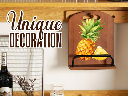 InnoBeta Pineapple Gifts for Women, Cookbook Stand for Kitchen Counter, Perfect Gifts for Pineapple Lovers on Birthday, Adjustable Tablet Recipe Book Holder, Unique Kitchen & Home Decor