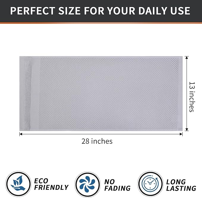 Homaxy 100% Cotton Waffle Weave Kitchen Towels, 13 x 28 Inches Super Absorbent