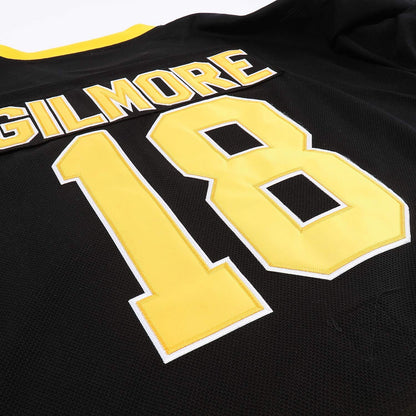 Boston Happy Gilmore #18 Adam Sandler 1996 Movie Ice Hockey Jersey Stitched Letters and Numbers S-XXXL