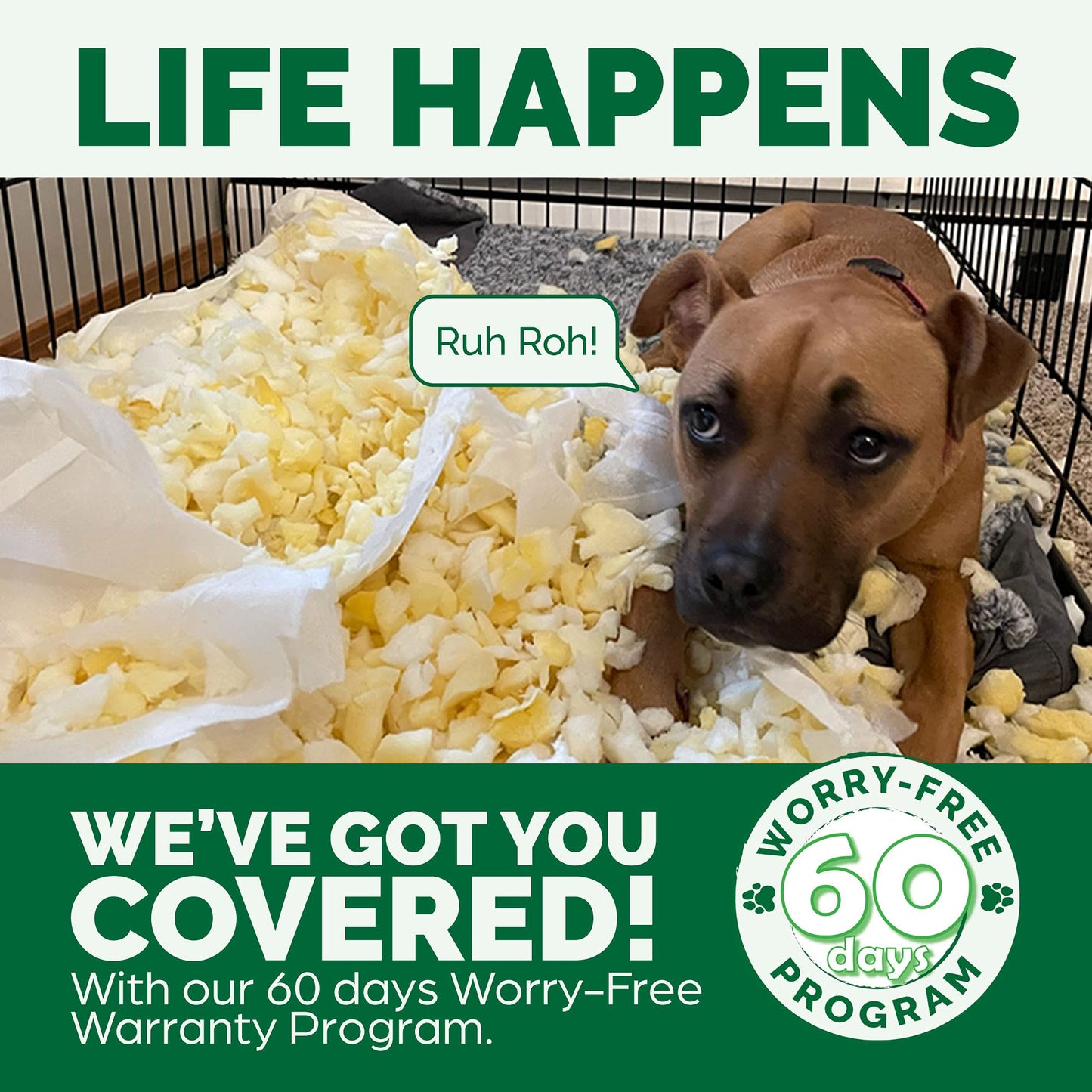 FurHaven Pet Dog Bed | Cooling Gel Memory Foam Orthopedic Round Faux Sheepskin Snuggery Pet Bed for Dogs & Cats, Blue, 26-Inch