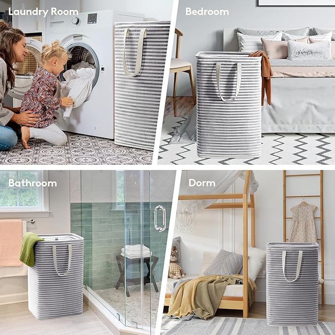 Lifewit 4 Pack Laundry Hamper Large Collapsible Laundry Baskets, Freestanding
