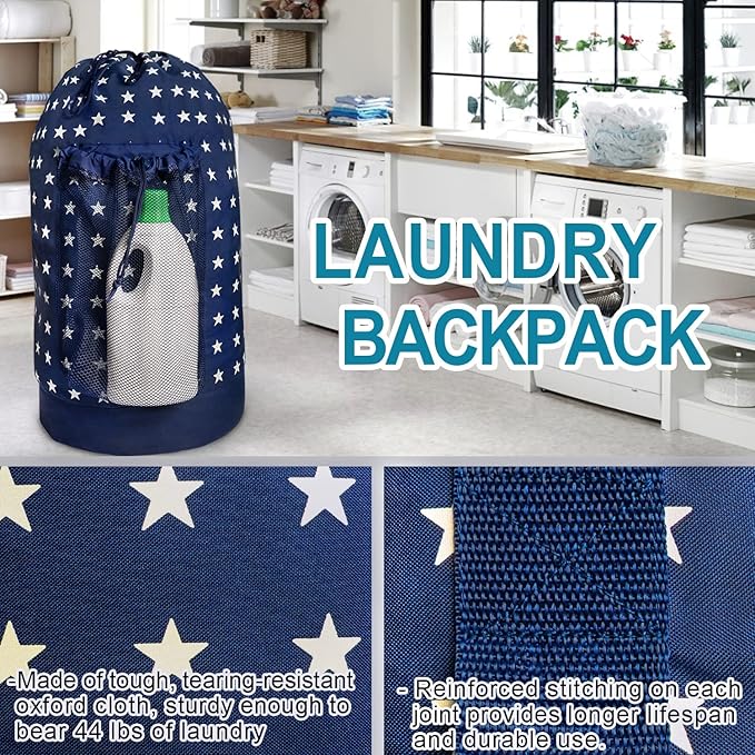 Dalykate Backpack Laundry Bag, Laundry Backpack