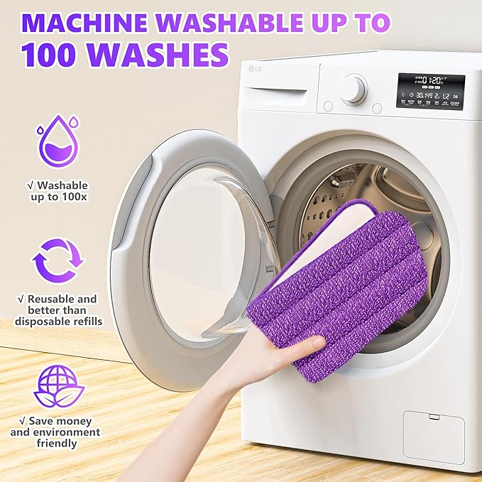 3 Pack Reusable Mop Pads Compatible