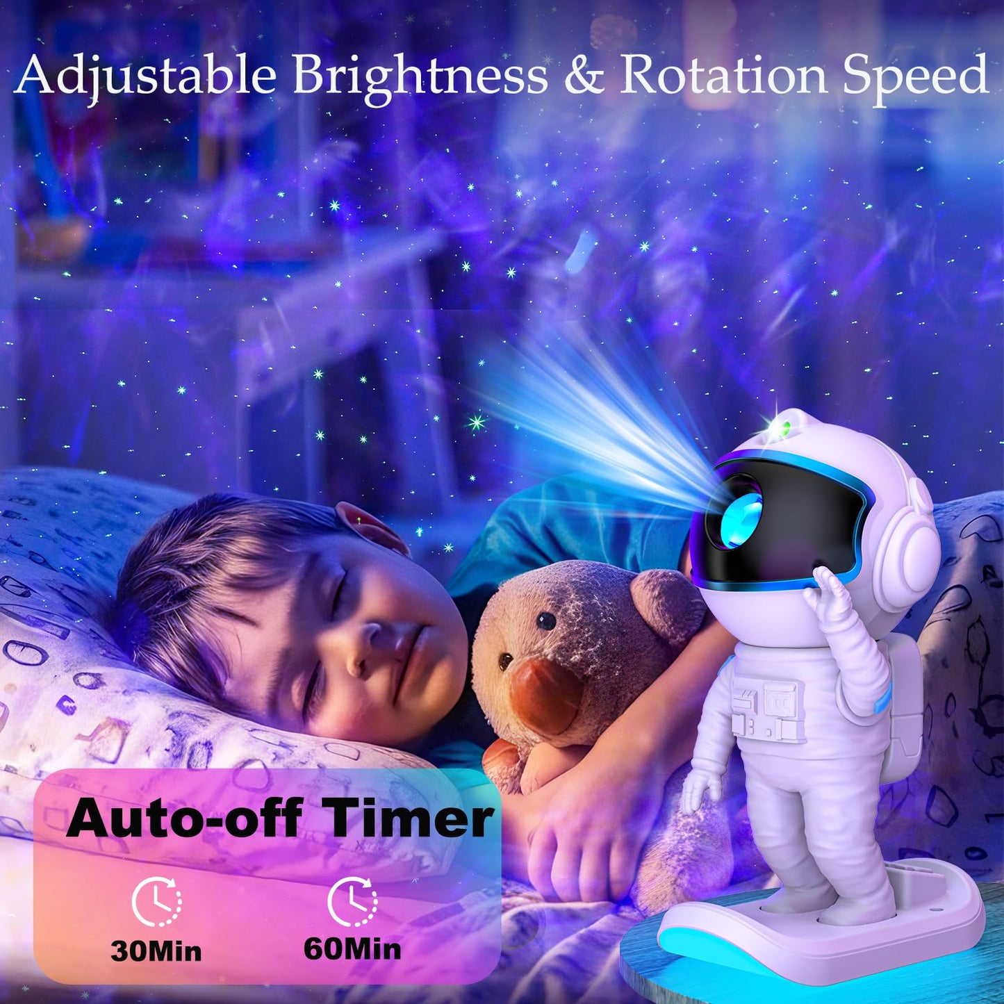 Galaxy Projector, Star Projector Night Light with Timer and Remote for Bedroom, Adjustable Head Angle Nebula Ceiling Lamp, Gifts for Adults, Teens, Christmas, Birthday, Room Decor