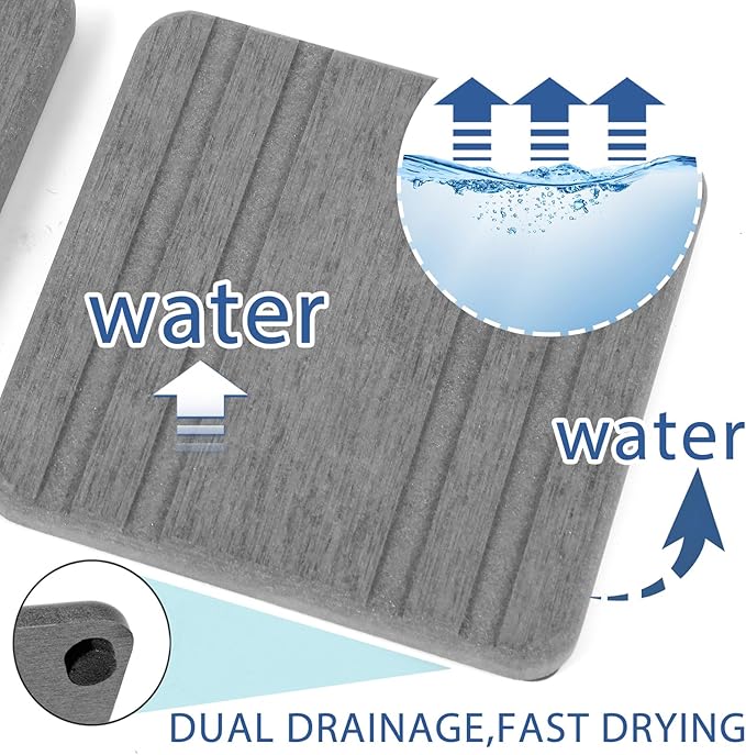 2PCS Water Absorbing Stone Tray, Quick Drying Diatomite Stone Sink Tray