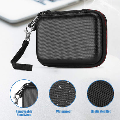 ProCase Shockproof Carrying Case + Silicone Cover for Samsung T7 / T7 Touch Portable SSD External Solid State Drives (500GB 1TB 2TB), Hard Shell Travel Storage Organiser –Black