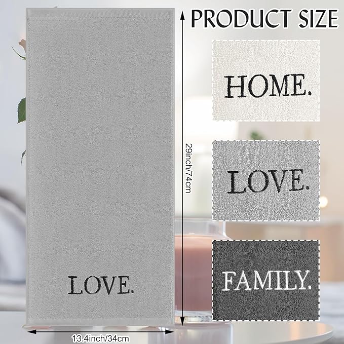 3 Pcs Farmhouse Decorative Hand Towels