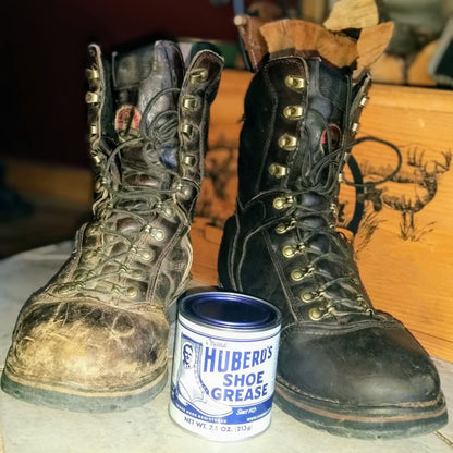 Huberd’s Shoe Grease (7.5oz) - Leather conditioner and waterproofer since 1921. Waterproofs, softens and conditions boots, shoes, bags, belts, jackets, car seats, gloves, furniture, saddles and tack.