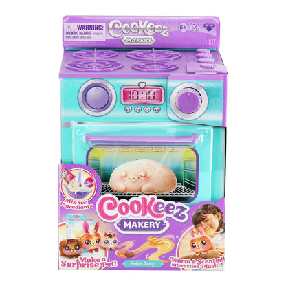 Cookeez Makery Oven, Mix & Make a plush best friend! Place your Dough In The Oven And Be Amazed When A Warm, Scented, Interactive, Comes Out! Which Surprise Bake Will You Make?
