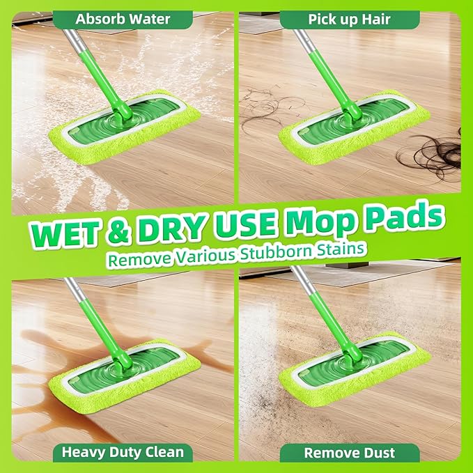 Reusable Mop Pads fit Swiffer Sweeper Mop
