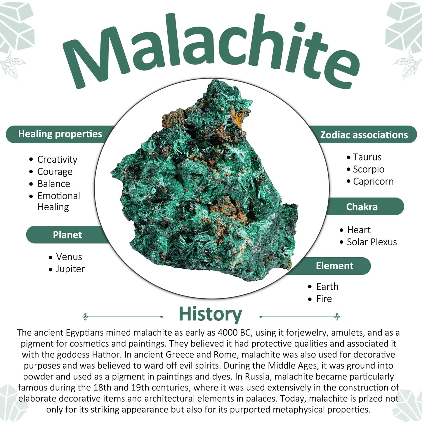 Amogeeli Natural Raw Malachite Crystal Cluster Specimen for Collection, Healing Mineral Stone Decoration for Home Office, 0.02-0.11 lb