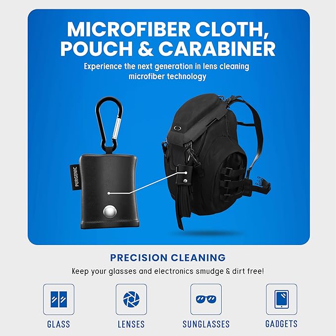 Microfiber Cloth & Glasses Wipes Lens & Glasses Cleaning Cloth