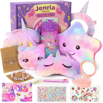 Jenria Unicorn Gift for Girls, Kindergarten Graduation Gifts, Sleepover Birthday Gifts for Girls Age 3 4 5 6 7 8 9 10 Years Old Girl, Gift Ideas, Girls Toys Age 6-8, Unicorn Toys for Daughter, Niece