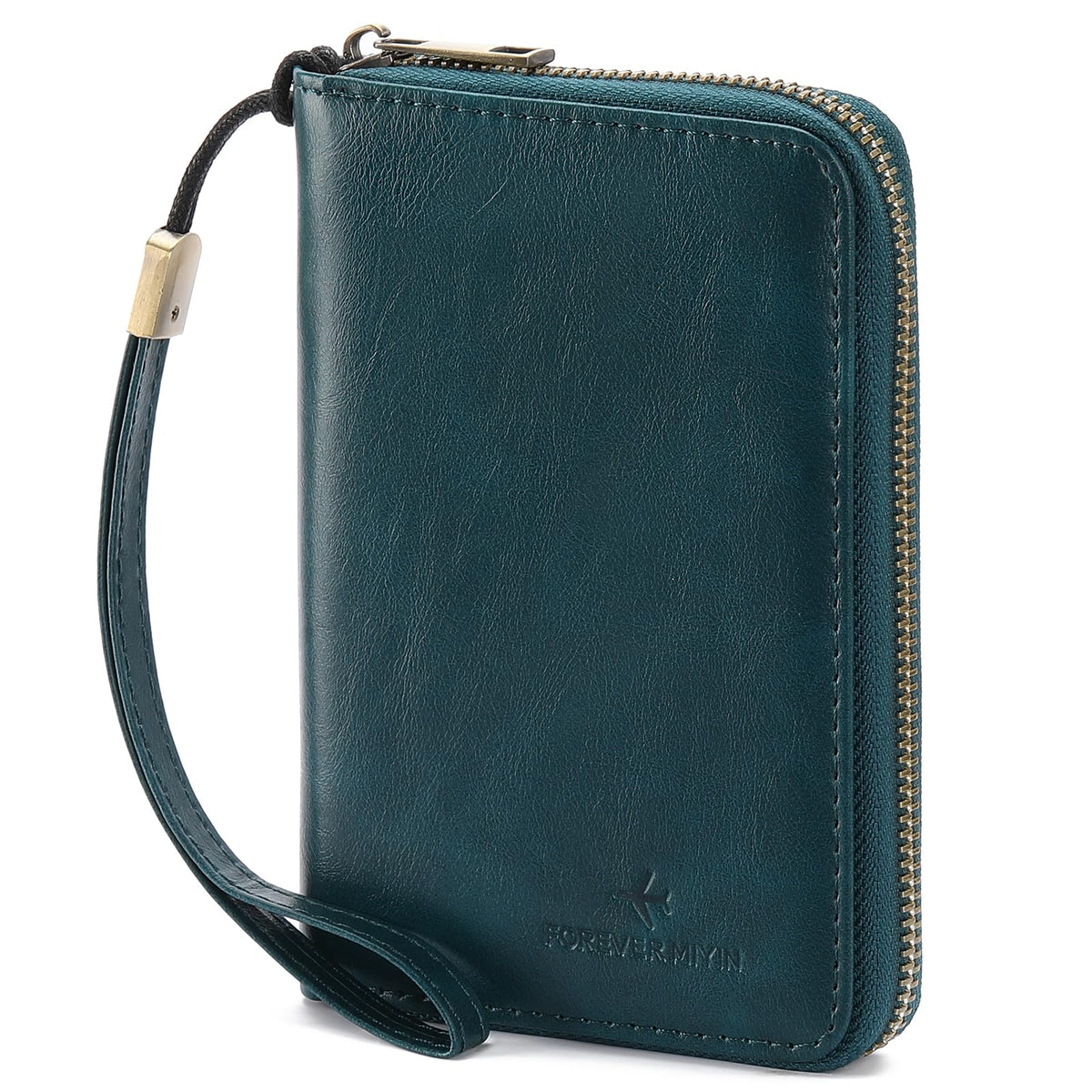 LEEXTON RFID Blocking Passport Holder for Wallet,with Zipper Travel Wallet Credit Cards Case Women Men Passport Cover Wallet