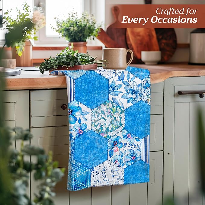 Maison d' Hermine Kitchen Towels Set of 3 100% Cotton 27.50" x 20" Reusable