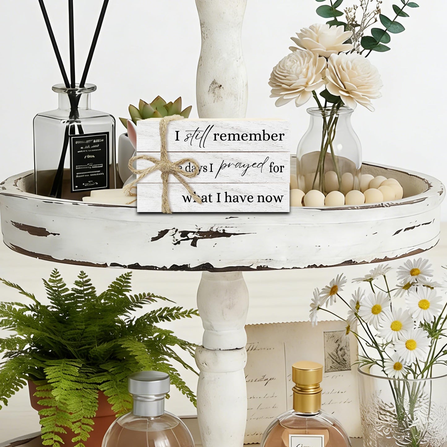 Mini Decorative Books For Home Decor, Small Coffee Table Faux Wood Book Stack Decor, I Still Remember Modern Stacked Decoration, Stacked Display For Shelf Mantel Nightstand, Three Pieces -A(01)