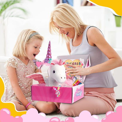 EUCOCO Unicorn Gifts for Girls Age 3-8, Unicorn Soft Toys for 3 4 5 6 7 Year Old Girls Stuffed Animals for Kids for 3-8 Year Old Girl Toys Kids Toy Age 3-8 Birthday