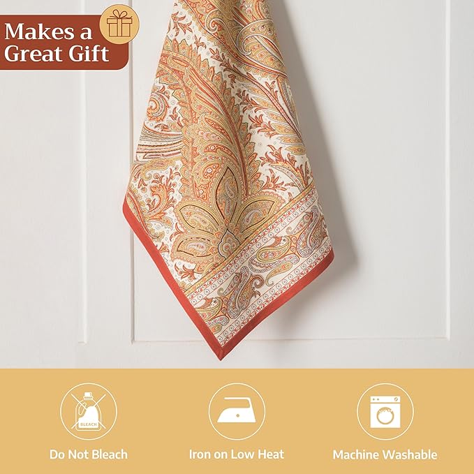 Maison d' Hermine Kitchen Towels Set of 2 100% Cotton 27.50" x 20" Reusable