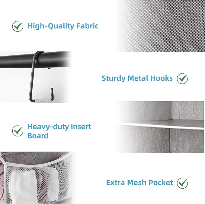 StorageWorks 6-Shelf Jumbo Closet Organizers, Two 3-Shelf Separable Hanging