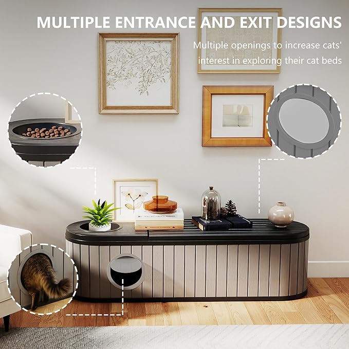 DRATO Outdoor Storage Box, Resin Deck Storage Box Waterproof Patio Storage Box for Indoor & Outdoor Use