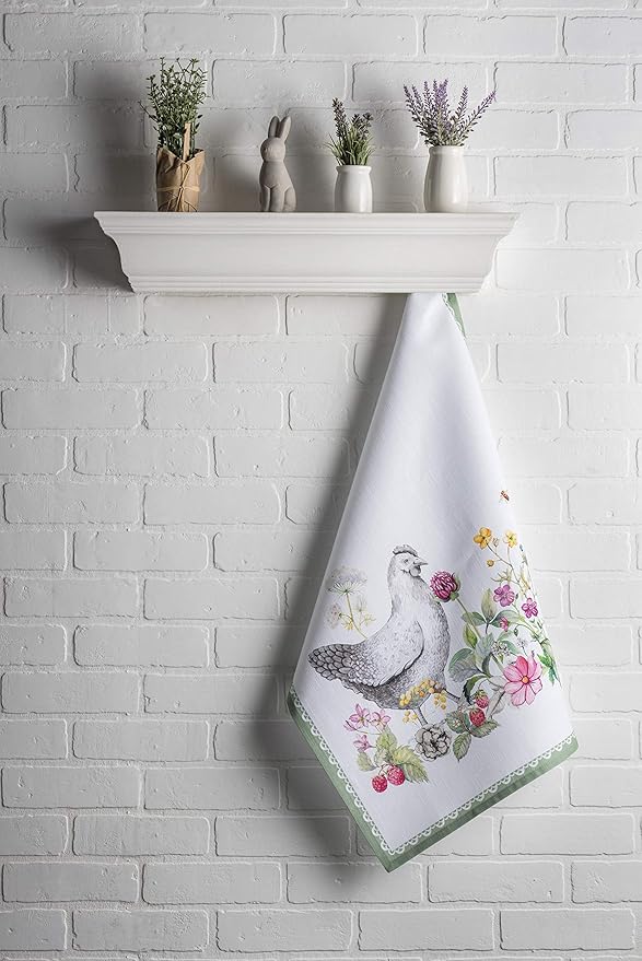 Maison d' Hermine Kitchen Towels Set of 3 100% Cotton 27.50" x 20" Reusable