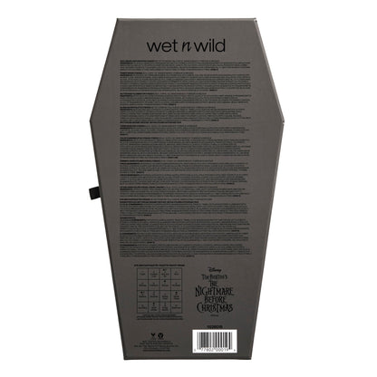 wet n wild Disney Nightmare Before Christmas Limited Edition PR Box - Coffin-Shaped Collector's Set with Eye, Face & Body Makeup, Color-Changing Lip Oils, Tubing Mascara & More - Cruelty-Free