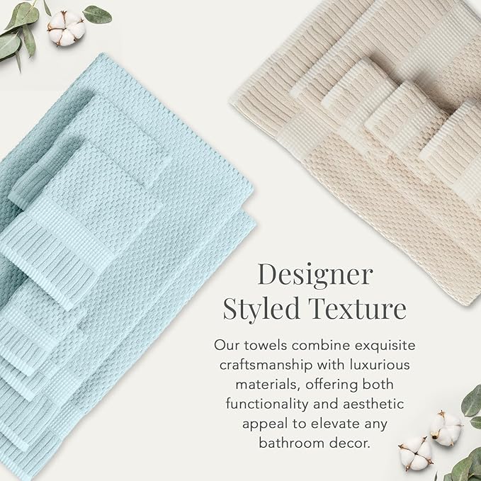 NY Loft 100% Cotton 2 Pack Bath Sheet Towel Set | Super Soft & Absorbent
