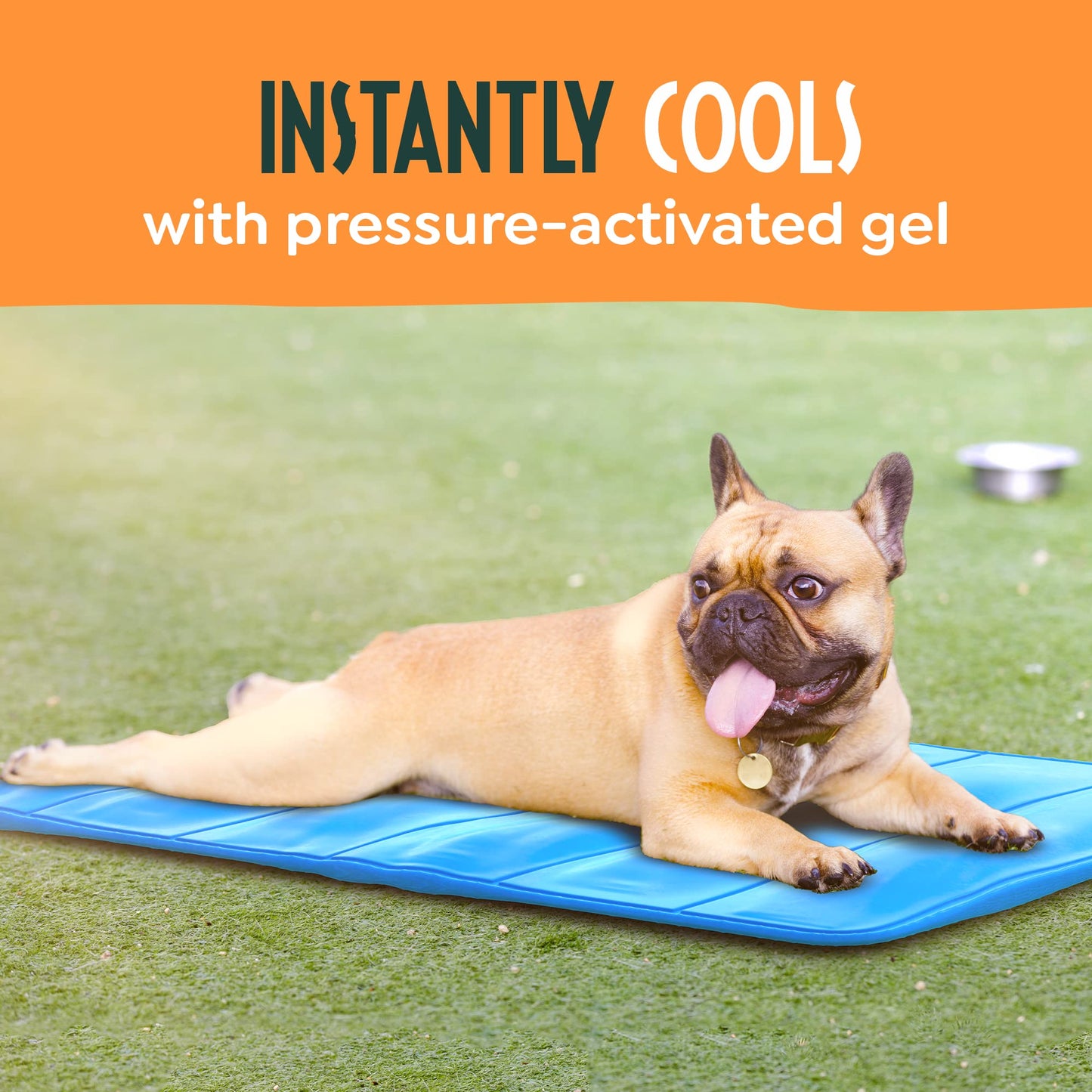 Cooling Pad Dog - Pet Cooling Mat for Dogs, Easy-Fold Cool Mat Dog Large 90x60cm, Cat and Dog Cooling Mat, Extra Pet Mat Cooling Gel, Dog Cooling Dog Cool Mat Bed, Cool Pad Dog