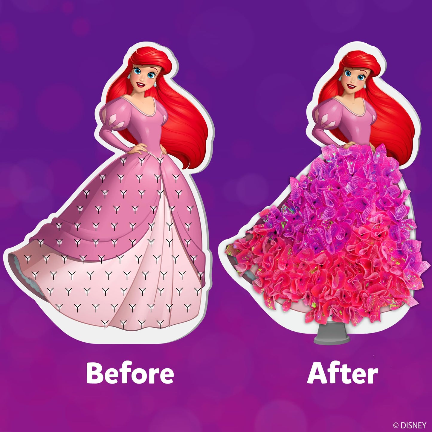 Skillmatics Poke-in Art - Disney Princesses, Mess-Free Fun for Kids, Screen-Free Entertainment, DIY Wood Craft Kits, Creative Activity, Gifts for Girls Ages 4, 5, 6, 7, 8, 9