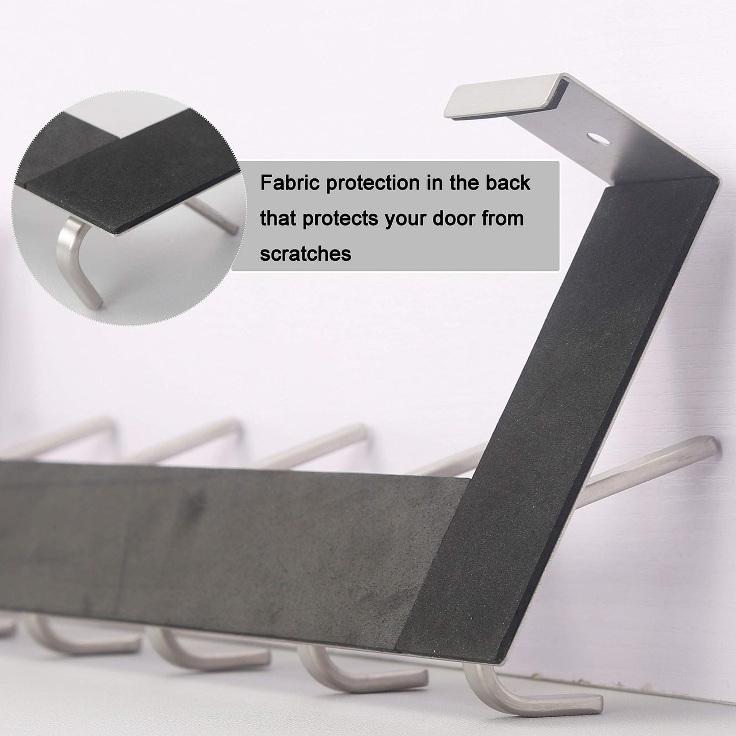 WEBI Over the Door Hooks,Over Door Towel Rack,Door Hanger,Door Coat Hanger,Over the Door Coat Rack,Door Hooks for Hanging Clothes,Back of Door,White