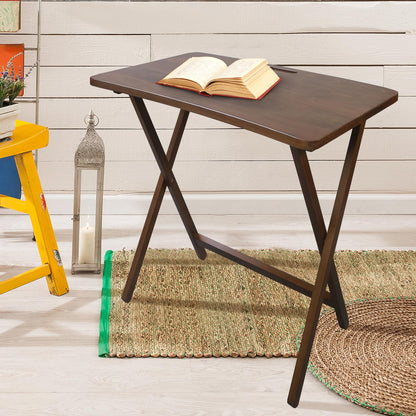 American Trails Arizona Folding Table with Solid American Hardwood - Walnut