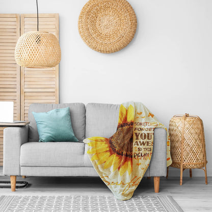 Sending Sunshine Christmas Gift for Women, Sunflower Christmas Gift Set for Mom, Care Package, Birthday Gifts Box,Thinking of You Gifts for Women, Friend, Sister, Mom with Inspirational Blanket