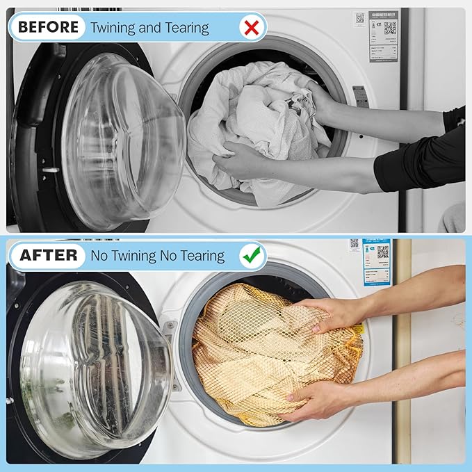 4Pcs Mesh Laundry Bags Washing Machine Mesh Wash Bags