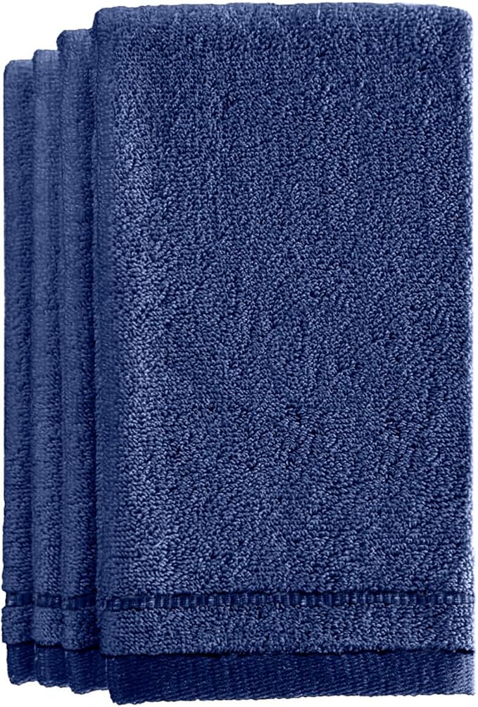 Creative Scents Cotton Fingertip Towels Set Blue