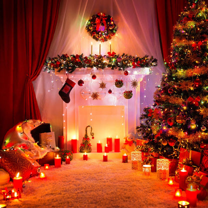 LIOPEED 42ft 120 Led Battery Powered String Lights, IP65 Waterproof 8 Modes Twinkle Fairy Lights with Timer for Bedroom, Garden, Party, Christmas Tree Indoor Outdoor Decorations, Warm White