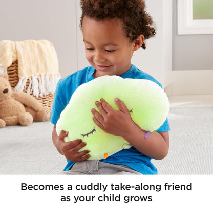 Fisher-Price Baby Sound Machine Twinkle & Cuddle Cloud Soother Crib-Attach Plush with Lights for Infant to Toddler, GJD44