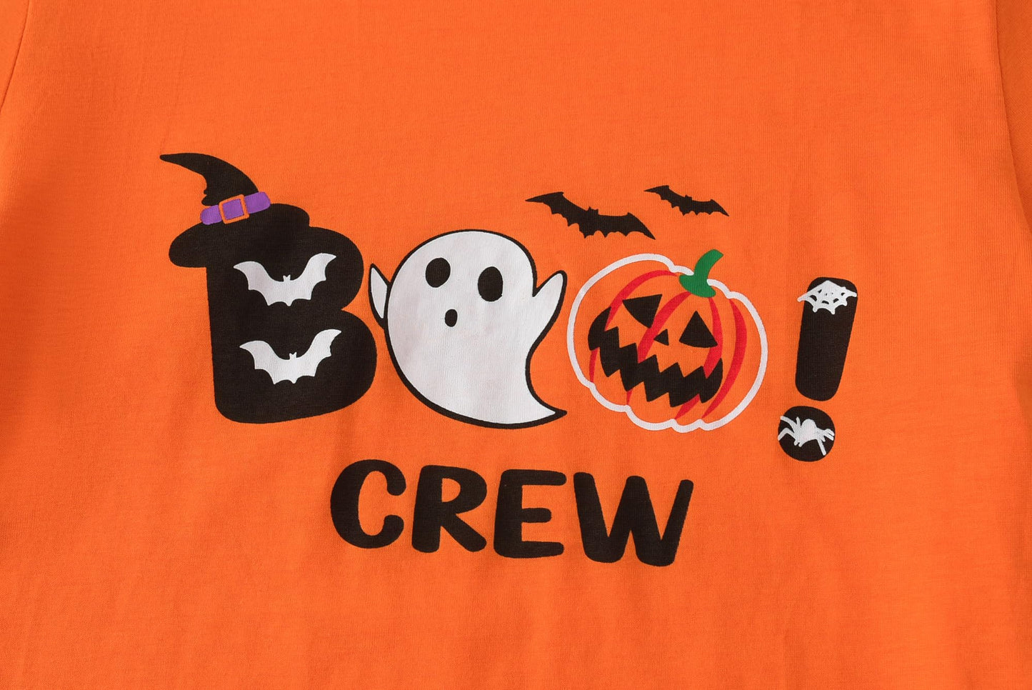 UNICABBIT21 Pajamas for Girls Cute Orange Pumpkin Halloween Pants and Short Sleeve Tee Big Kids Sleepwear Set Size 16