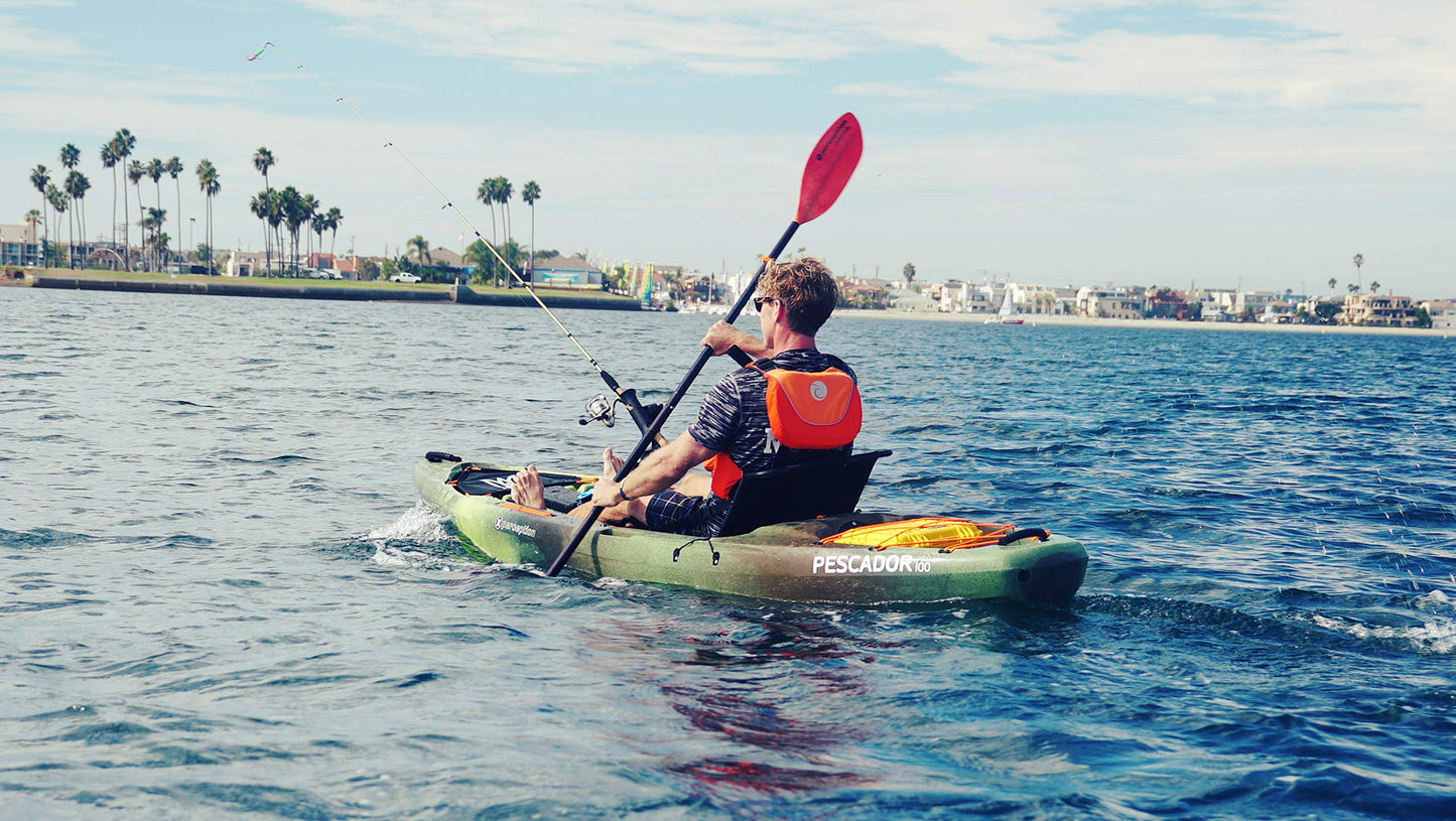 perception Pescador Pro 12 | Sit on Top Fishing Kayak with Adjustable Lawn Chair Seat | Large Front and Rear Storage | 12' | Dapper